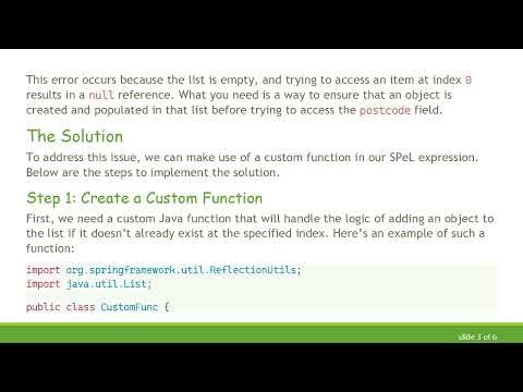 How to Use SPeL to Safely Add and Set Values in an Empty List