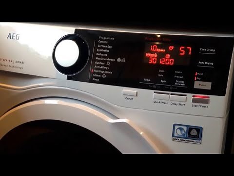 ALL WASH CYCLES EXPLAINED | AEG 7000 WASHING MACHINE