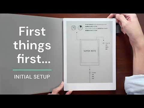 Setting up a new Supernote - a 5 MIN guide | My A5X / A6X initial setup (June 2022)