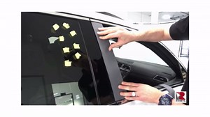 Rvinyl Pillar Post Window Trim Compatible with Ford Explorer 2002-2010 - Matte (Black)