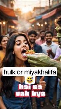 hulk ne miyakhalifa ko golgapa kilaya ree😃..| #shortvideo #shorts #short #trending #trendingshorts #