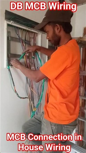 MCB Connection | DB MCB Wiring ▶️ #shorts #mcb #electrician #wiring