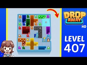 Drop Away Level 407 Solution Walkthrough