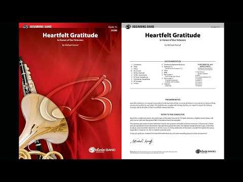 Heartfelt Gratitude, by Michael Kamuf - Score & Sound