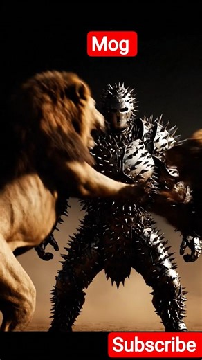 Unbelievable! Tourist Records Lion Attack on an Armored Man #robot #ai 🦁🍗