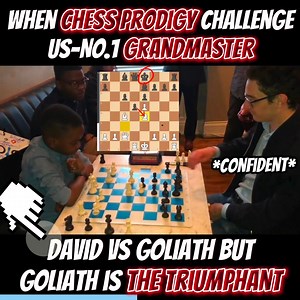 61K views · 1.3K reactions | The Epic Chess Clash: 13 Year-Old Tani Adewumi Challenge GM Fabiano Caruana And Realizes That Goliath Is Winning This Time. Embark on a riveting chess journey as Tani Adewumi takes on the formidable USA No.1 Grandmaster, Fabiano Caruana. This eagerly anticipated match promises an exhilarating display of strategic brilliance and intense competition – an absolute must-watch for chess enthusiasts! #ChessInfinity #Chess | Chess Infinity | Facebook
