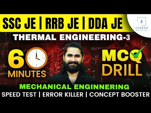 SSC JE, RRB JE & DDA JE 2025 | Thermal Engineering #3 | Mechanical Engineering PYQs | Shivam Sir
