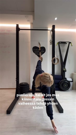Kiinnostaako leuanveto tai yhden käden leuanveto #kehonpainoharjoittelu #hyvinvointi #voimaharjoitus