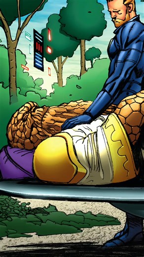 Death of Ben Grim after 4000 years #marvel #fantasticfour #comics #story