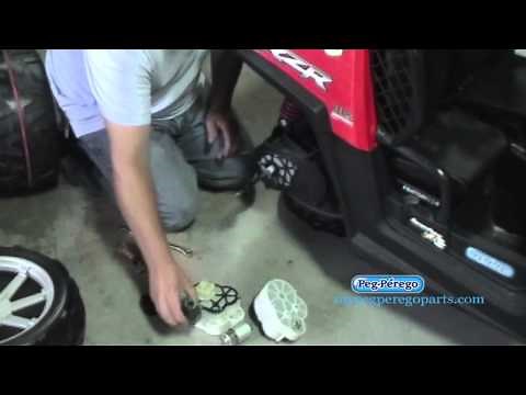 How to replace the motor and gearbox on your 24 volt Peg Perego RZR child ride on toy