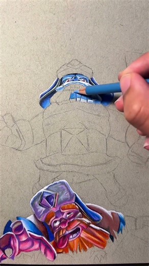 Evo lumberjack drawing part 2! #art #drawing #clashroyale #clash #fyp