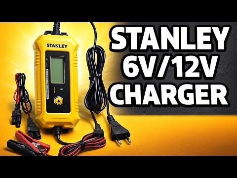 STANLEY 6V/12V 4AMP BATTERY CHARGER UNBOXING & REVIEW 