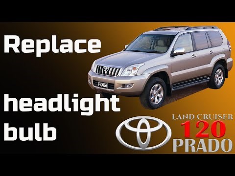 How to: Replace headlight bulb Toyota Land Cruiser / PRADO 120 series - H4 bulb - Bildilla Magasin