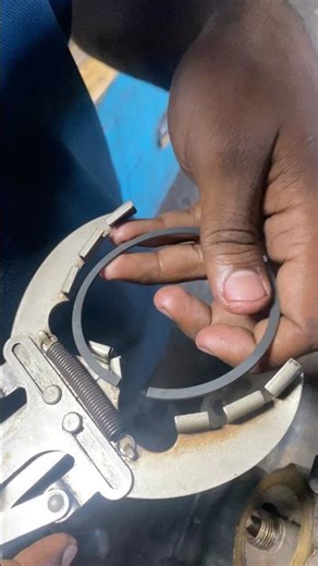 How to Use a Piston Ring Compressor 🚗 #howto #automobile #mechanic #piston #carengine #sparesparts