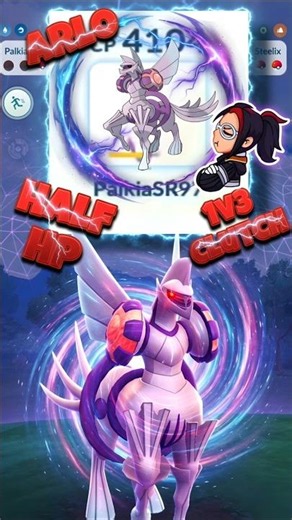 Half HP Origin Palkia 1v3 Clutches Arlo #pokemon #pokemongo #shorts