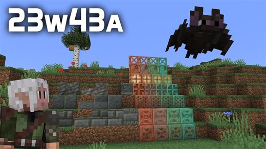 【slicedlime】23w43a - New Copper & Tuff Blocks! Bat Makeover!