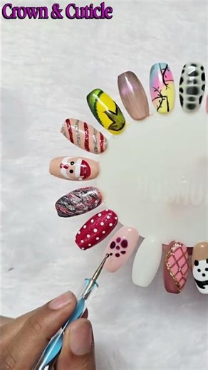 Gel Nail Art | Blooming nails | Chrome nail design | Nail Art Series | temporary nail extensions
