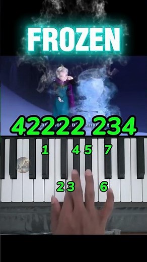 Let It Go (Frozen) | Easy Piano Tutorial #shorts #frozen #piano