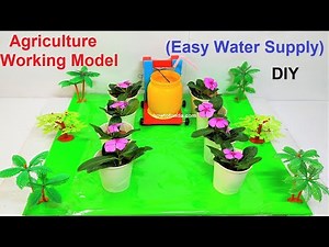 agriculture working model (innovative ) inspire science project - diy | howtofunda | eco friendly