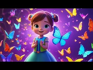 Learn Colors with Butterflies | Nursery Rhyme Song for Kids