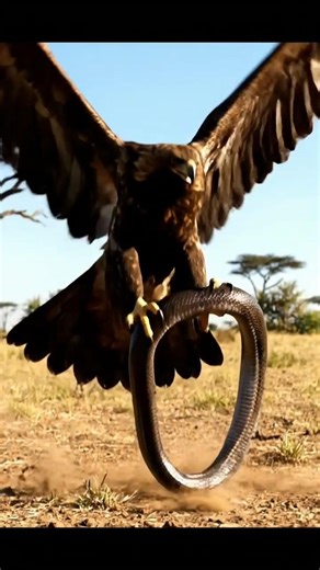 Snake Thought It Was Safe… Then THIS Hawk Jumped 😱🔥