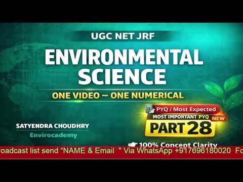 Atmospheric Chemistry Numericals | UGC NET JRF Environmental Science PYQs Explained 🔥