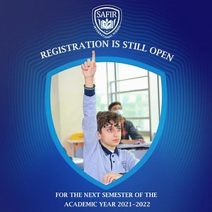 Registration is still OPEN for the next semester of the academic year 2021-2022. We at Safir International School are leading in the international education: ⭐5 years accreditation by Cognia (AdvancED). ⭐SAT & AP test center. ⭐Sports academy. ⭐ American curriculum ⭐Quran and Islamic studies. ⭐Languages (English-Arabic-Turkish). ⭐MAP test ⭐Character building programs. ⭐MUN & TEDx programs. ⭐3D design & printing program. ⭐Robotics. ⭐Campuses. ⭐Learning Resources Center (LRC). ⭐Multiple intelligenc