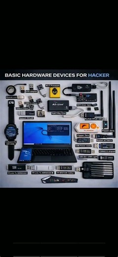 Basic hardware devices for hacker 🔥 #hardware #hacker #devices #magicmoments #statue #mountains