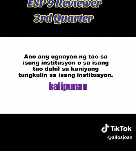 ESP 9 Reviewer for 3rd Quarter Exam | Comprehensive Study Guide