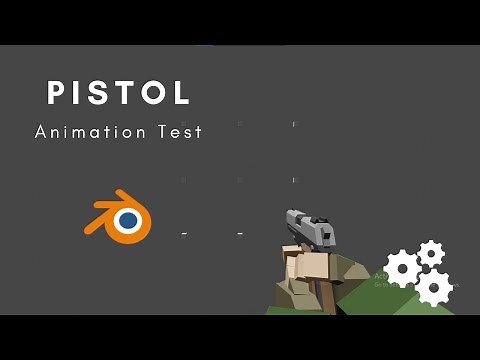 Blender low poly Arms and Pistol animation(My First Completed Fps Animations)