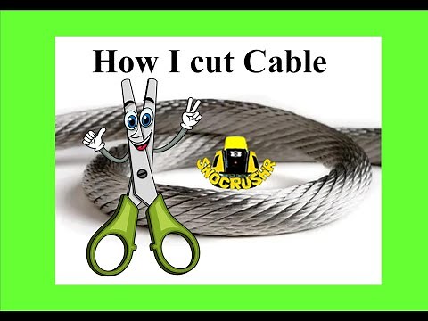 ▶ How I Cut Wire Rope/Cable