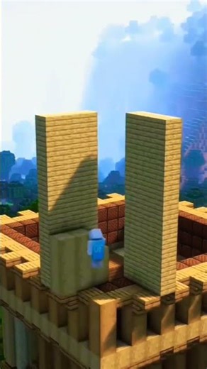 Minecraft Hacks to build Clock Tower #shorts