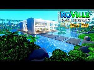 🏡⏩ Island Floating Villa || Best Of RoVille - Home Edition With House Code || RoVille Tours