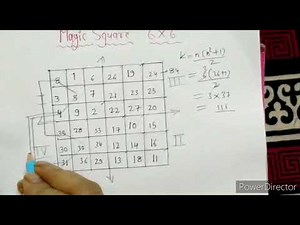 Magic Square 6 × 6