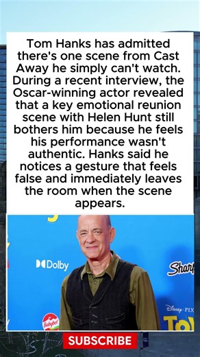 Tom Hanks Reveals the One Movie Scene He CAN'T Watch — "I Leave the Room!" #viral #trending #fyp