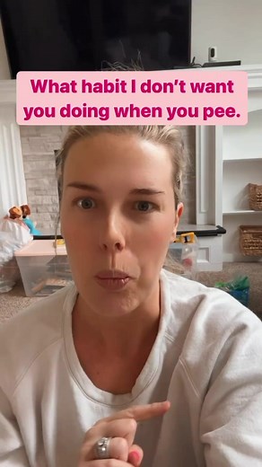 🛑Never push. We really don’t want to push poop out either but I’m not getting into that in this reel. 🤣 Instead put your feet up where your knees are above your hip joints. (I have a reel on this). Use a squatty potty, Tushy, toilet paper rolls, suitcase, tip the trash an over, etc. Get on your tippy toes and lean forward. 💨 Deep diaphragmatic breath then blow out your birthday candles. 🕯️ You can even rock back and forth with gentle breaths. 🎶 Lean with it Rock with it😂 We often tell ours