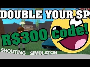 DOUBLE SHOUT POINTS CODE FOR SHOUTING SIMULATOR (R$300 CODE!)