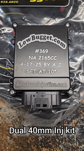 Aj Sims on Instagram: "40mm fuel injection kit for vw aircooled engines. Complete kit with tune, fuel pump kit, handheld display, all sensors and mounts. Supports 50hp-300hp. More info visit LowBugget.com or give us a call at shop M-F 9-6 and Sat 10-3 714-639-4284 #volkswagen #vw #vwbug #fitechefi #vwghia #webercarbs #idfcarbs #holleyperformance #sniper #cbperformance #cip1 #carburetor #fuelinjection #vwghia #vwbus #aircooled #vwthing #empi #power"