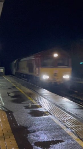 EWS 66 passing Micheldever 11/02/26 #fyp #class66 #trainspotting #ews #viral #railwaycontent