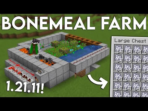 NEW UPDATED Minecraft 1.21.11 Bonemeal Farm Tutorial (easy)