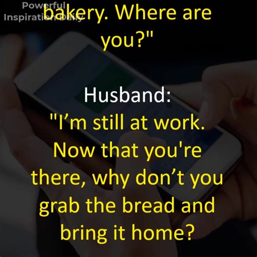 A wife sends a text message to her husband | Powerful Inspiration Daily