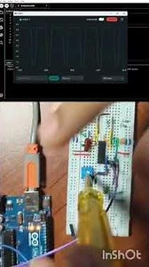 Frequency generator using Op-amp #experiment#opamp #arduino
