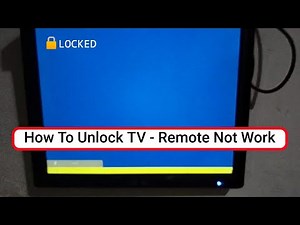 TV Locked Remote Control Not Working | TV Remote Control Locked Not Working Properly