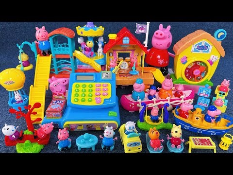 11 Minutes Satisfying with Unboxing Peppa Pig Smart Cash Register & Playground Set ASMR｜Review Toys