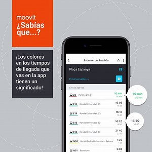 ¿Sabías que los colores en el tiempo de espera que ves en la aplicación tienen un significado? Verde = Datos en tiempo real que se reciben directamente del GPS ubicado en el vehículo. Negro = Horario estimado de llegada publicado por los operadores de transporte público. ¡Que tengáis un excelente día!: Tu viajas, Moovit te guía | Moovit | Facebook