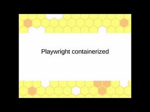 containerized playwright test with docker compose