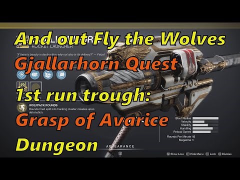 Destiny 2 : And out Fly the Wolves Quest for Gjallarhorn.