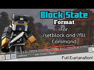 New block state format in /setblock and /fill command | Full explanation