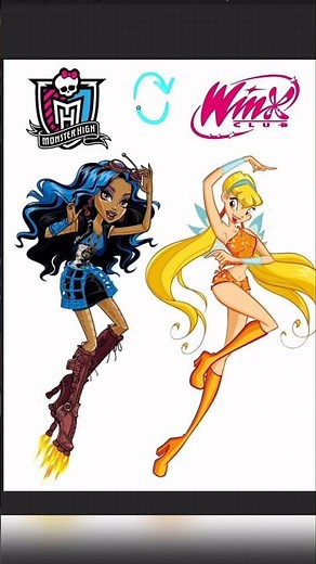 MONSTER HIGH as WINX CLUB fairies #art #fanart #monsterhigh #winxclub #artshorts #nostalgia