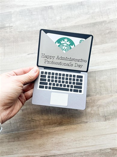 Administrative Professionals Day Gift Card Holder, Administrative Assistant Gift, Office Thank You Gift, Laptop Gift Card Holder - Etsy